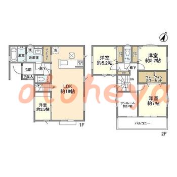楽器可 ピアノ可 で 埼玉県の賃貸マンション物件 4LDK 17.3万円の写真1