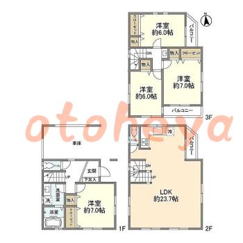 楽器可 ピアノ可 で 東急沿線の賃貸物件 4LDK 37万円の写真1