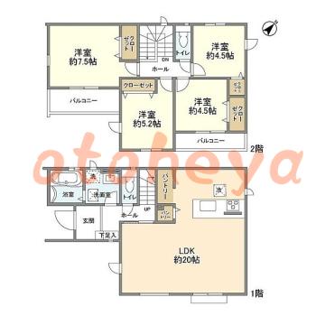 楽器可 ピアノ可 で 東京市部の賃貸マンション物件 4LDK 18.5万円の写真1