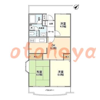 楽器可 ピアノ可 で 東京市部の賃貸マンション物件 3DK 7.9万円の写真1