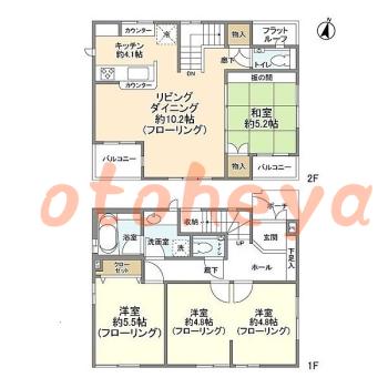 楽器可 ピアノ可 で 西武沿線の賃貸物件 4LDK 18.5万円の写真1