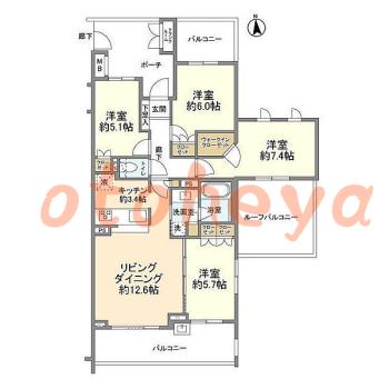 楽器可 ピアノ可 で 神奈川県の賃貸マンション物件 4LDK 20.4万円の写真1