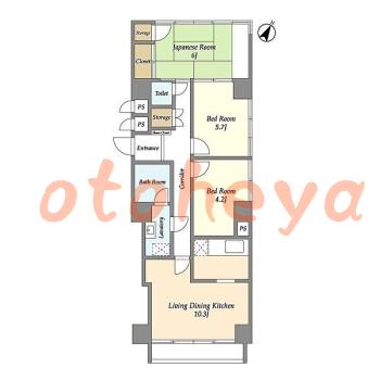楽器可 ピアノ可 で 東京市部の賃貸マンション物件 3LDK 13.7万円の写真1