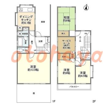 楽器可 ピアノ可 で 東京23区の賃貸マンション物件 4SDK 25万円の写真1