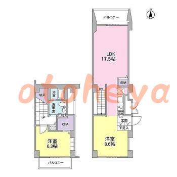 楽器可 ピアノ可 で 東京近郊 地下鉄の賃貸マンション物件 2LDK 27万円の写真1