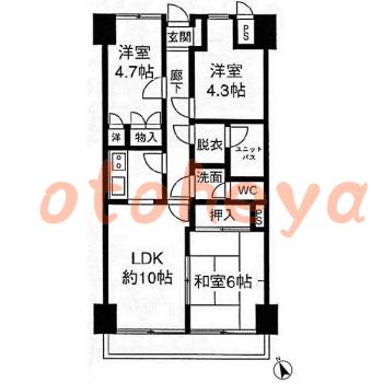 楽器可 ピアノ可 で 東京市部の賃貸マンション物件 3LDK 12.2万円の写真1
