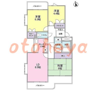 楽器可 ピアノ可 で 東京市部の賃貸マンション物件 3LDK 8.9万円の写真1