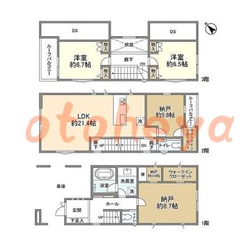 楽器可 ピアノ可 で 東京23区の賃貸マンション物件 2SLDK 49万円の写真1