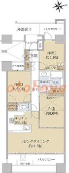 楽器可 ピアノ可 で 東京近郊 JRの賃貸物件 3LDK 16.5万円の写真1