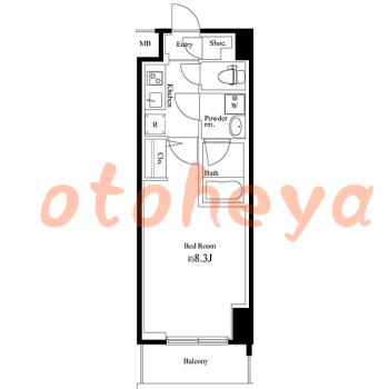 楽器可 ピアノ可 で 東京23区の賃貸マンション物件 1K 9.2万円の写真1