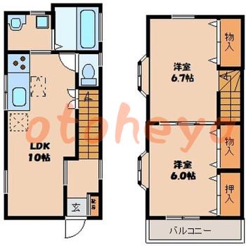 楽器可 ピアノ可 で 東京市部の賃貸マンション物件 2LDK 10.5万円の写真1