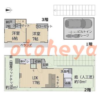 楽器可 ピアノ可 で 東京23区の賃貸マンション物件 2SLDK 24.8万円の写真1