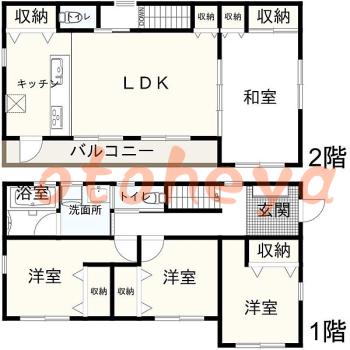 楽器可 ピアノ可 で 東京23区の賃貸マンション物件 4LDK 19.9万円の写真1