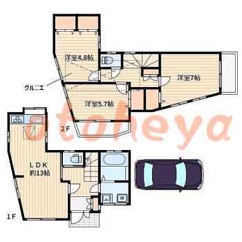 楽器可 ピアノ可 で 東京市部の賃貸マンション物件 3LDK 16万円の写真1