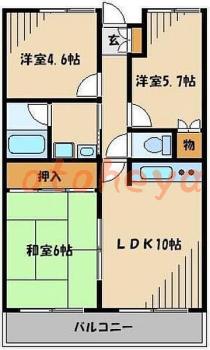  楽器可ピアノ相談の賃貸物件 3LDK 11.2万円の写真1