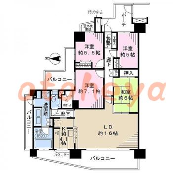 楽器可 ピアノ可 で 埼玉県の賃貸マンション物件 4LDK 22万円の写真1