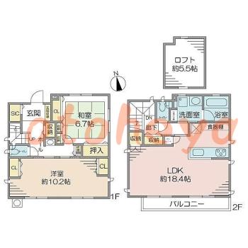 楽器可 ピアノ可 で 東京近郊の賃貸物件 2LDK 17万円の写真1