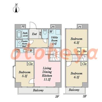 楽器可 ピアノ可 で 東京23区の賃貸マンション物件 3LDK 27万円の写真1